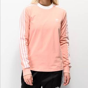 Adidas Three Stripe Long Sleeve Shirt